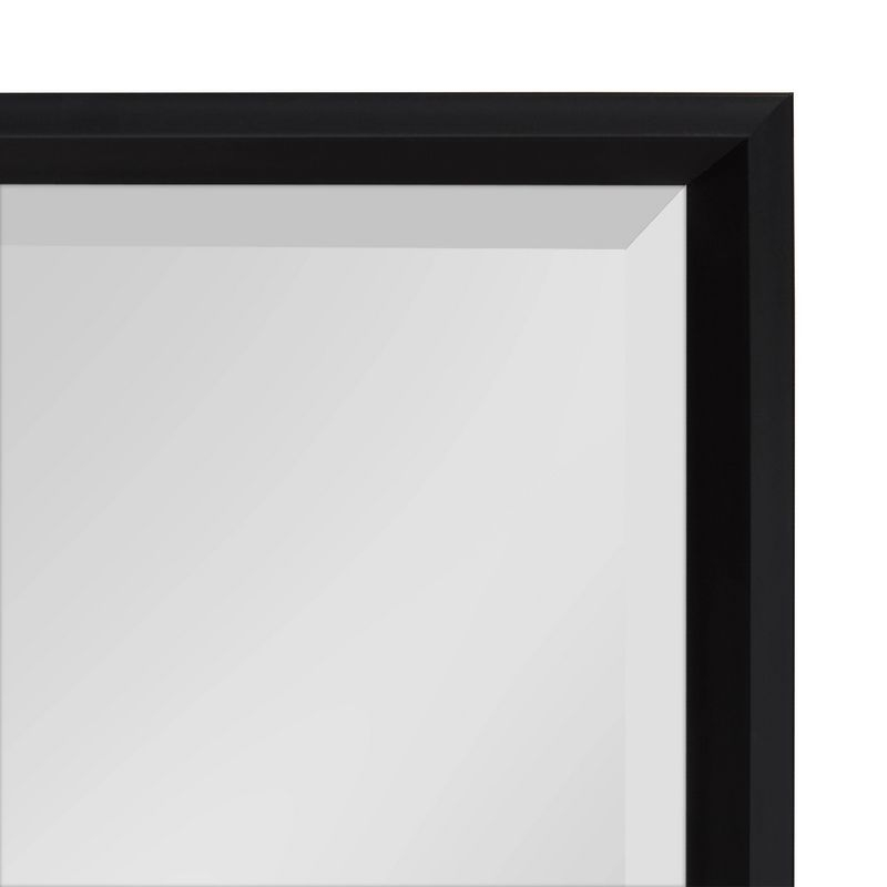 26"x38" Calter Framed Wall Mirror Black - Kate and Laurel: Modern Rectangular, No Assembly Required