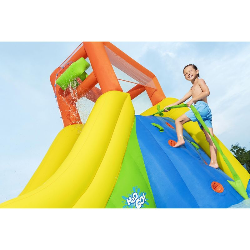 H2OGO! Mount Splashblast Mega Water Park –Inflatable Pool, Slide & Climbing Wall