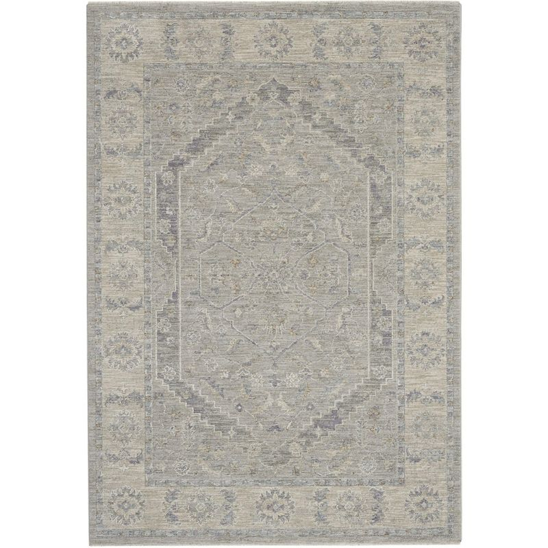 Nourison Asher ASR02 Indoor only Area Rug - Grey 5'3" x 7'8"