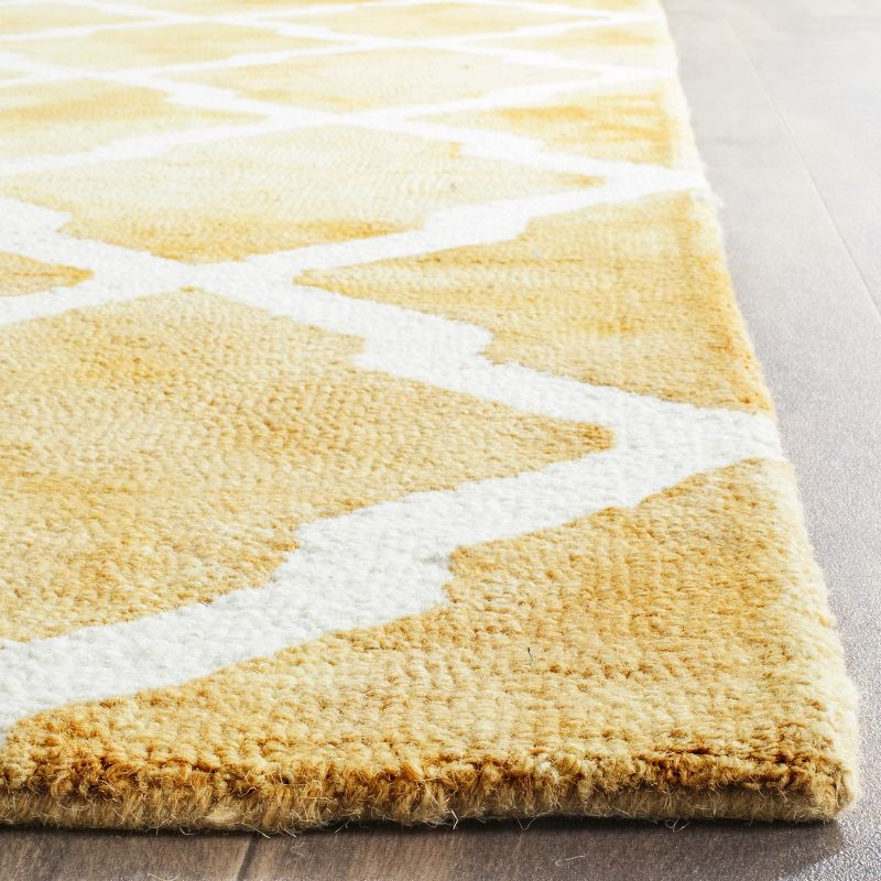 Dip Dye DDY540 Hand Tufted Indoor Area Rug - Gold/Ivory - 8'x10' - Safavieh