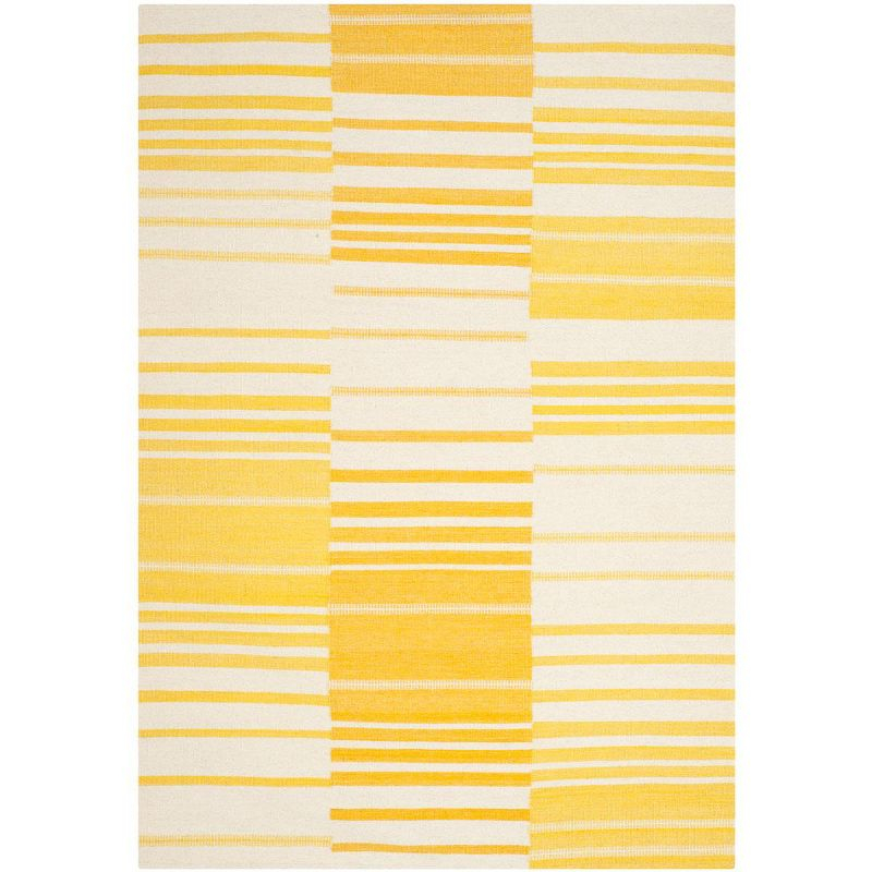 Kilim KLM953 Hand Woven Area Rug - Gold/Ivory - 5'x8' - Safavieh.