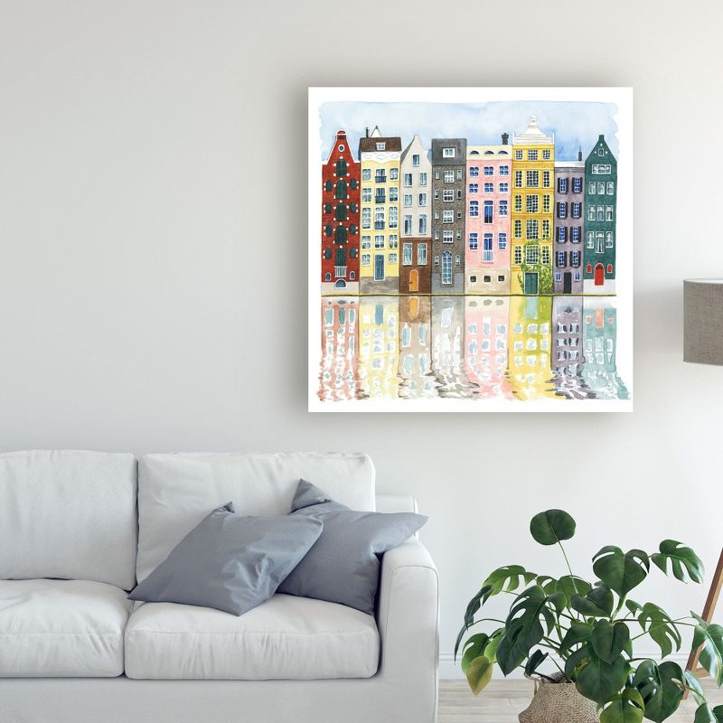 Trademark Fine Art - Grace Popp 'Neighborhood Ii' Canvas Art - 24x24