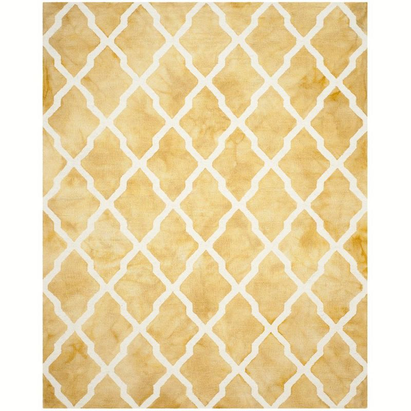 Dip Dye DDY540 Hand Tufted Indoor Area Rug - Gold/Ivory - 8'x10' - Safavieh