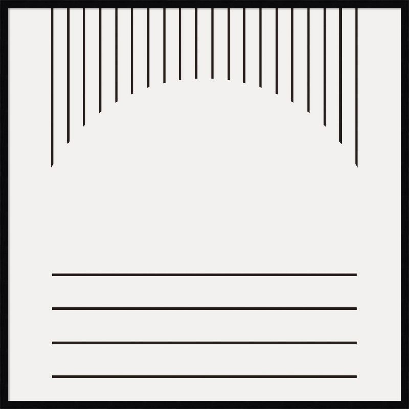 41" x 41" Modern Statement Stripes II by The Creative Bunch Studio Wood Framed Wall Art Print - Amanti Art: Contemporary Acrylic Lithograph