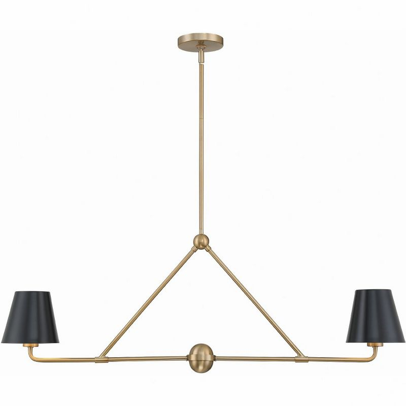 Crystorama Lighting Xavier 2 - Light Chandelier in  Vibrant Gold