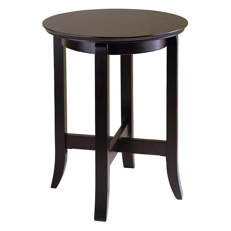 Winsome Toby Round Accent End Table Espresso