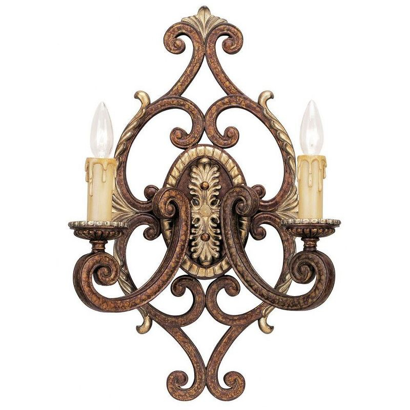 Livex Lighting Seville 2 - Light Wall Light in  Palacial Bronze/Gilded