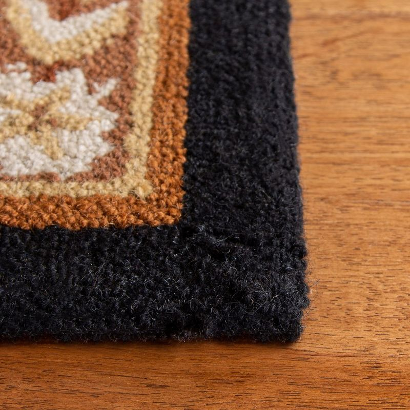 Chelsea HK15 Handmade Area Rug - 9'x12' - Black/Brown - Safavieh
