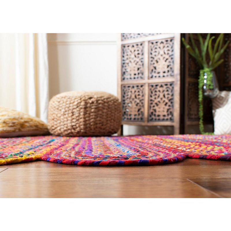 Cape Cod CAP208 Woven Indoor Area Rug - Red/Multi - 6'x9' - Safavieh