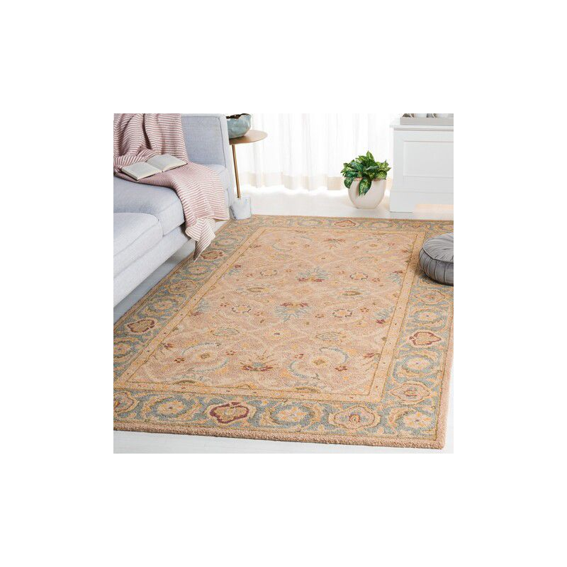 Anatolia AN549 Hand Tufted Indoor Area Rug - Brown/Blue - 9'x12' - Safavieh