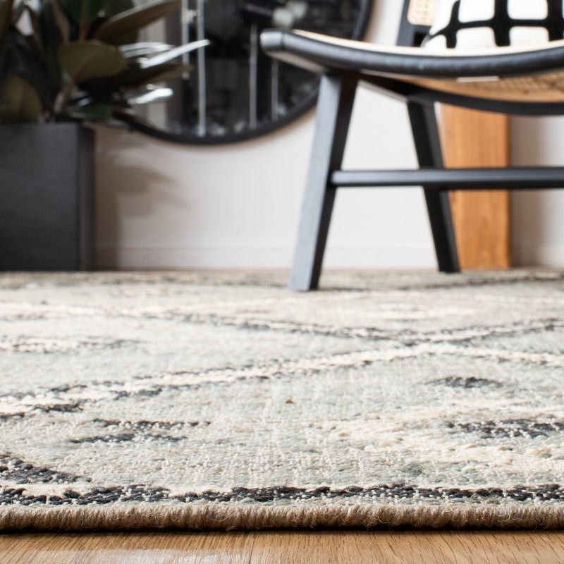 Kilim KLM761 Hand Woven Area Rug - Blue/Black - 8'x10' - Safavieh.