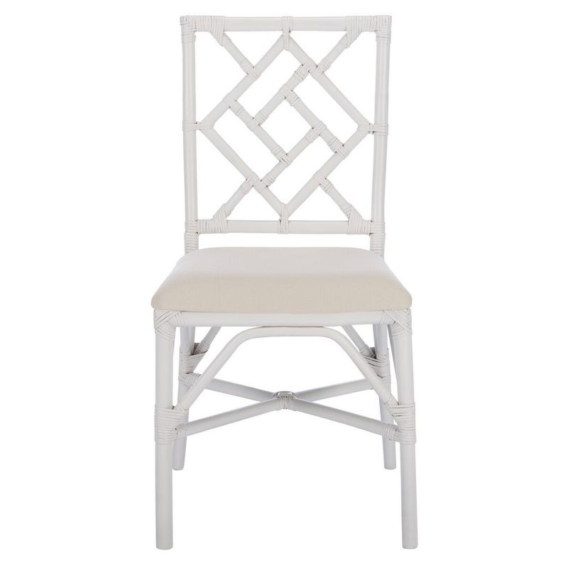 Bhumi Accent Chair W/ Cushion (Set of 2) - ACH6509 - White/White - Safavieh