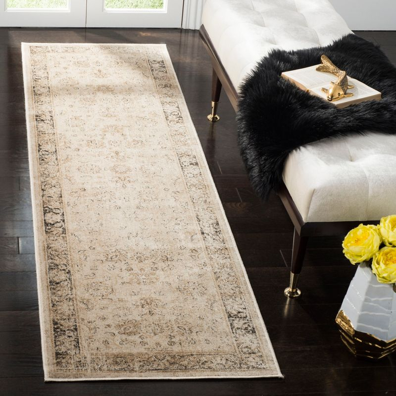 Vintage VTG117 Power Loomed Runner Rug - Stone - 2'2"x16' - Safavieh.