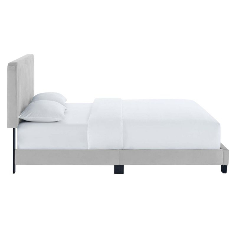 Modway Celine Channel Tufted Performance Velvet Twin Platform Bed