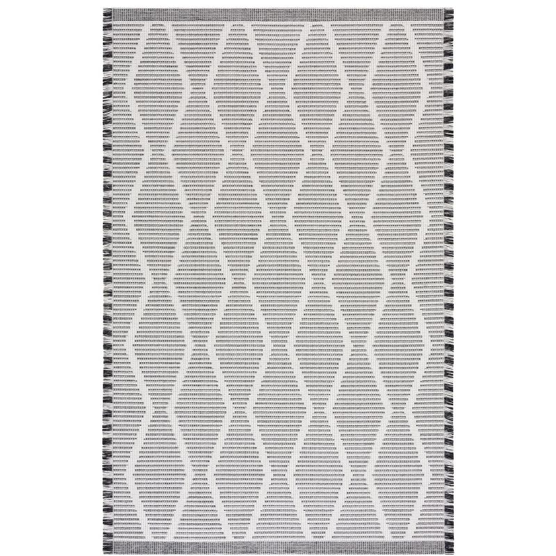 Augustine AGT503 Machine Made Indoor Area Rug - Ivory/Black - 4'x6' - Safavieh