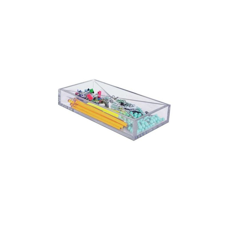Azar Displays Large Tray Four Compartment Desk Organizer