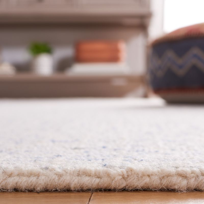 Abstract ABT480 Handmade Indoor Area Rug - Blue/Ivory - 4'x6' - Safavieh