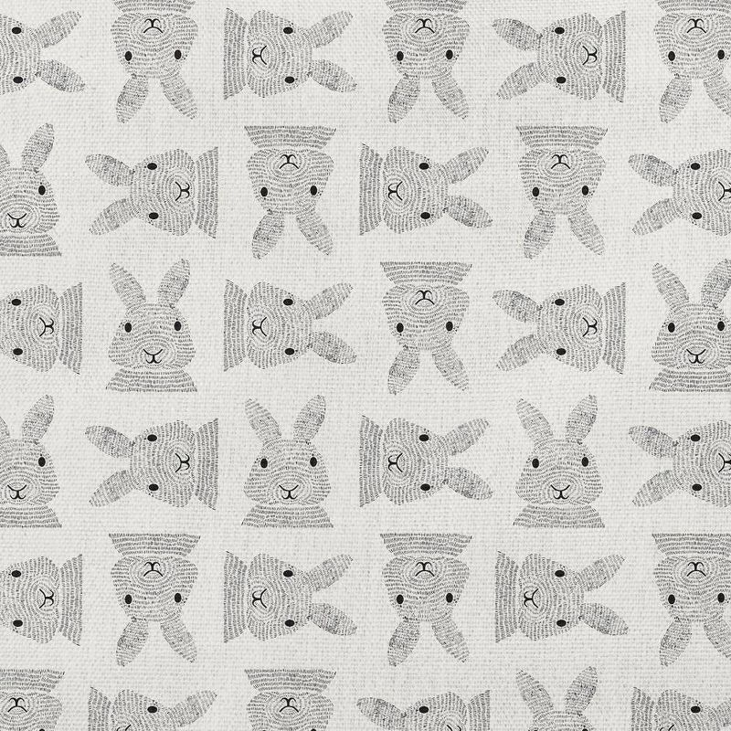 16"x16" Criss Cross Bunnies Easter Square Throw Pillow White - e by design