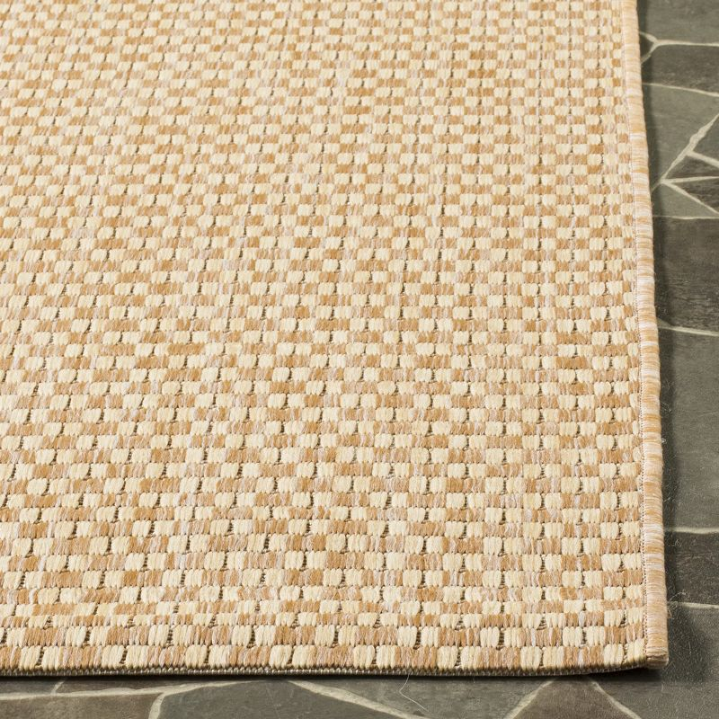 Courtyard CY8653 Power Loomed Indoor and Outdoor Area Rug - Natural/Cream - 9'x9' - Safavieh