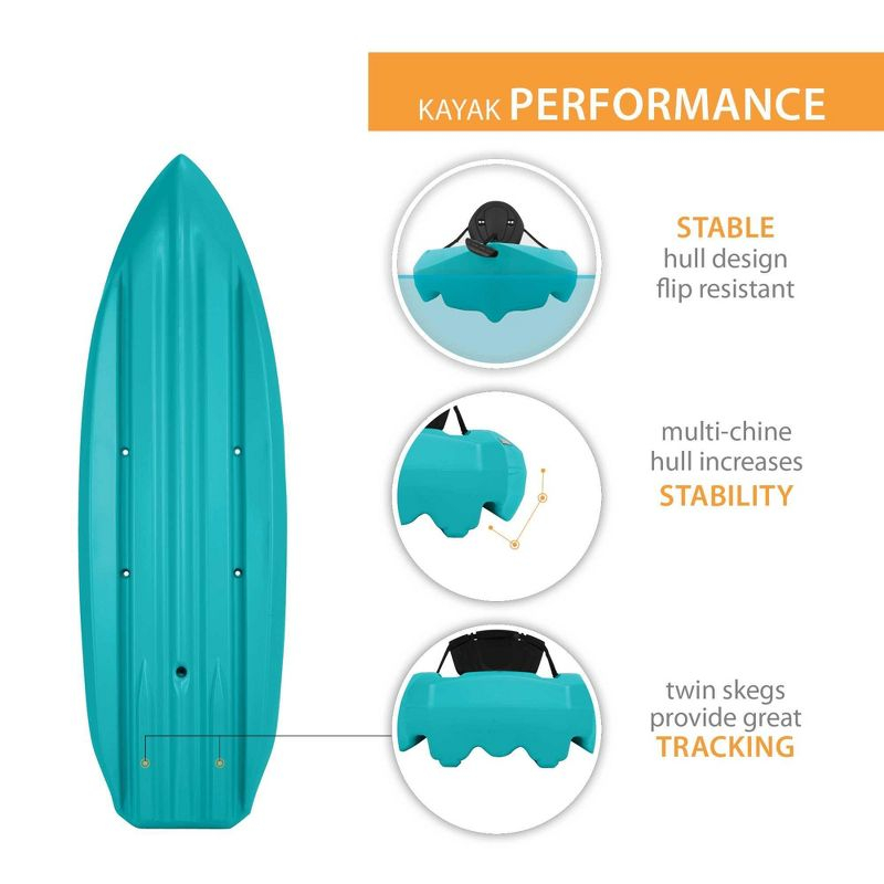 Lifetime Daylite 80 Sit-On-Top Kayak (Paddle Included) - Aqua - 90811