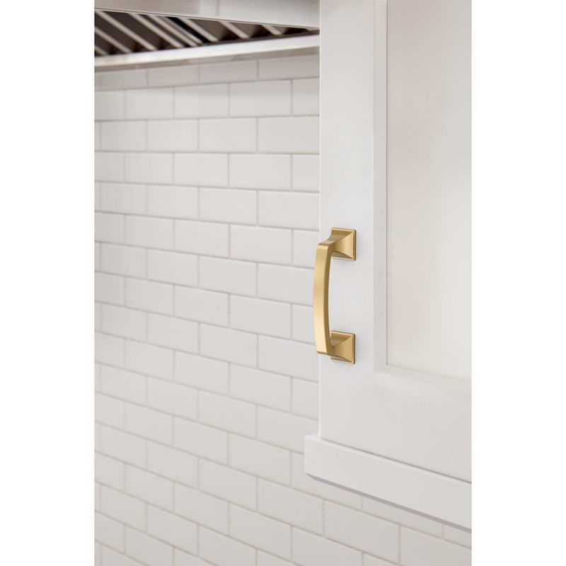 Amerock Ville 3 inch (76mm) Center-to-Center Champagne Bronze Cabinet Pull