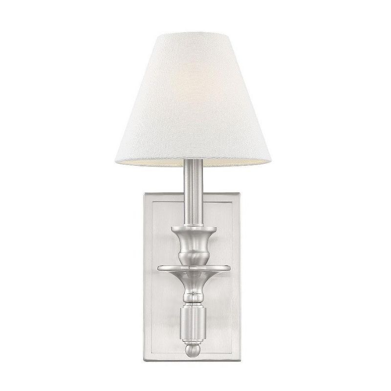 Savoy House Washburn 1 - Light Wall Light in  Satin Nickel