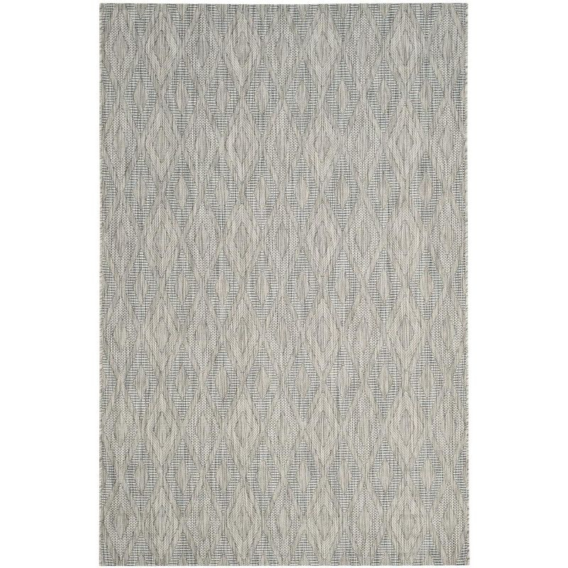 Courtyard CY8522 Power Loomed Indoor and Outdoor Area Rug - Grey/Grey - 5'3"x7'7" - Safavieh