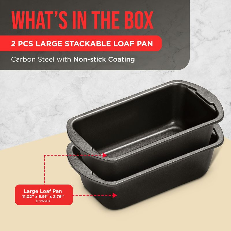 Lifemaster Lifemaster Non-Stick Steel Loaf Pan