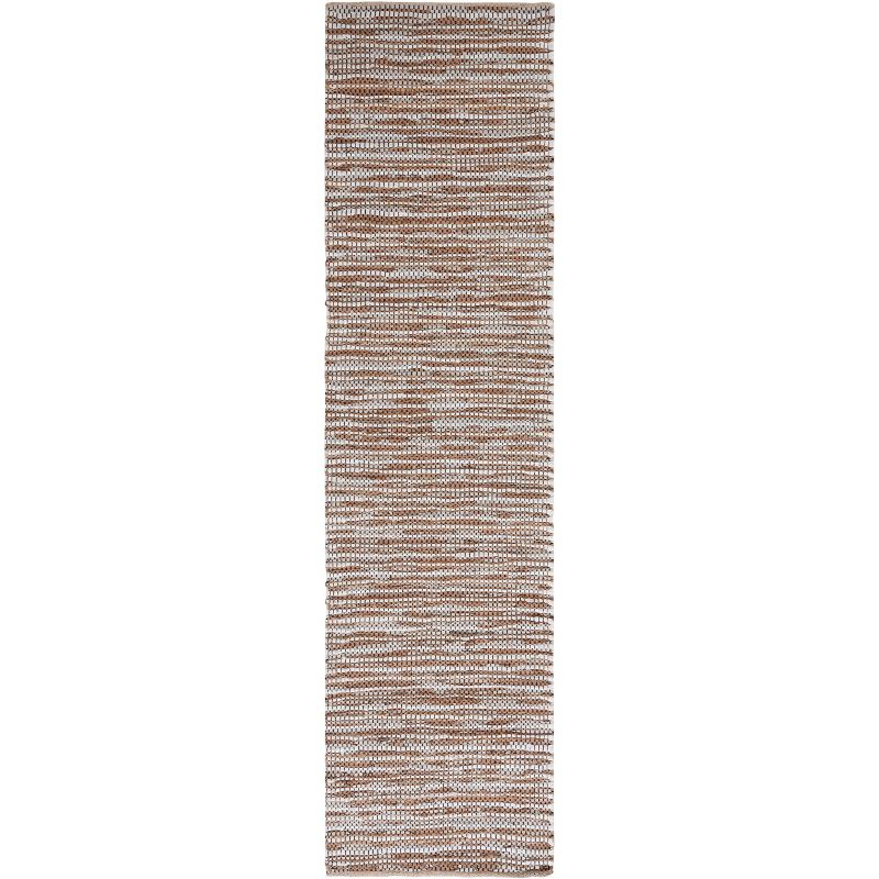 Vintage Leather VTL205 Hand Woven Runner Rug - Beige/Ivory - 2'3"x9' - Safavieh.