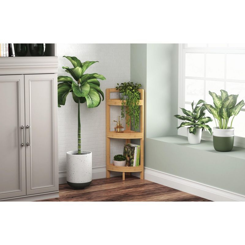 ClosetMaid 3-Tier Bamboo Corner Shelf - ClosetMaid