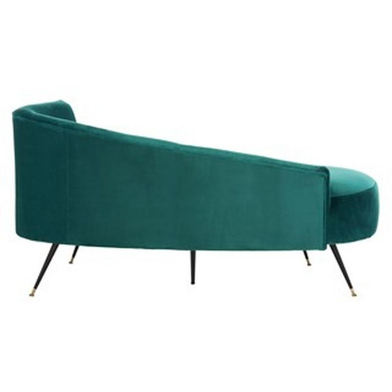 Evangeline Parisian Settee - Emerald/Black - Safavieh.