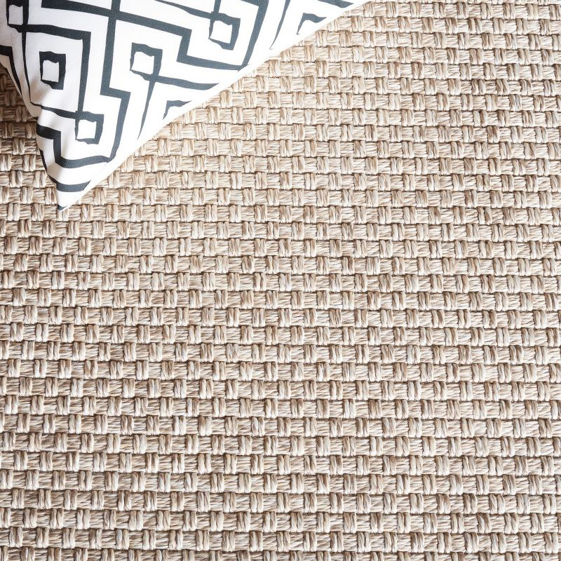 Sisal All-Weather SAW460 Power Loomed Indoor and Outdoor Area Rug - Beige - 4'x6' - Safavieh.
