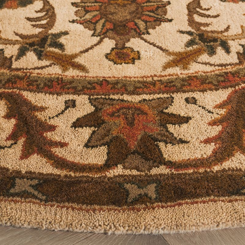 Antiquity AT52 Hand Tufted Indoor Area Rug - Gold - 4'6"x6'6" Oval - Safavieh
