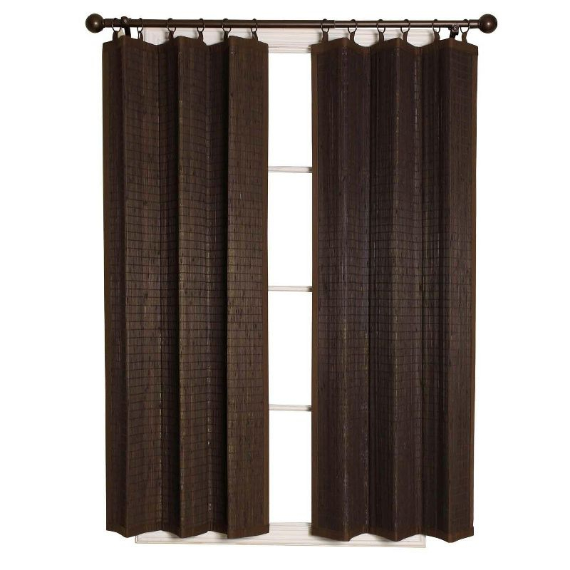 Versailles Patented Ring Top Bamboo Panel Series Panel - 40x63", Espresso