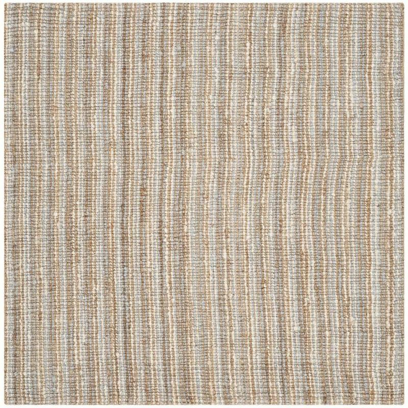 Natural Fiber NF447 Hand Woven Indoor Area Rug - Grey/Natural - 8'x8' - Safavieh