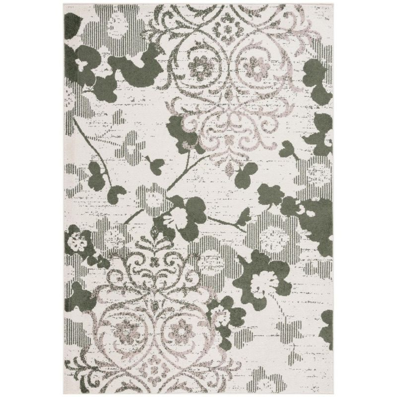Adirondack ADR114 Machine Made Indoor Area Rug - Ivory/Dark Green - 9'x12' - Safavieh