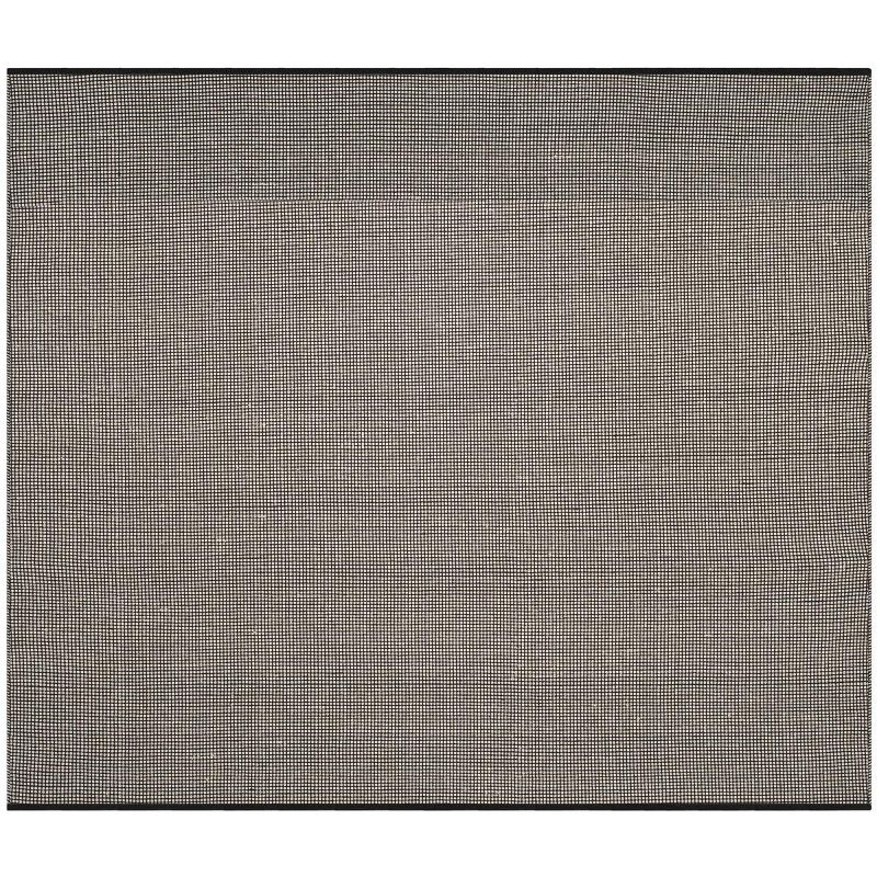 Montauk MTK345 Hand Woven Indoor Area Rug - Ivory/Black - 6'x6' - Safavieh