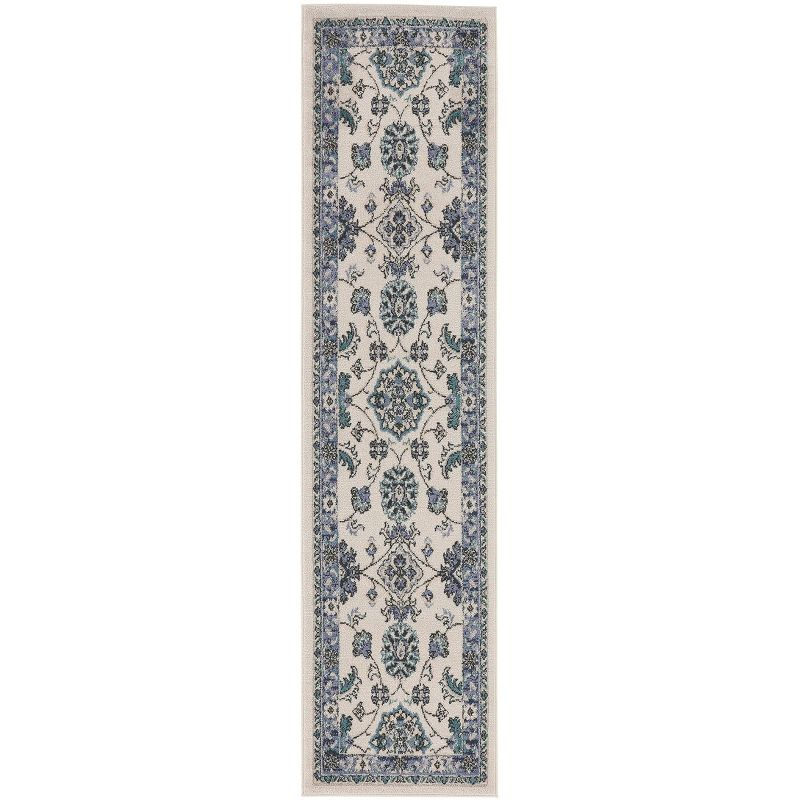 Nourison Nourison Essentials 2' x 6' Ivory Blue Vintage Rug