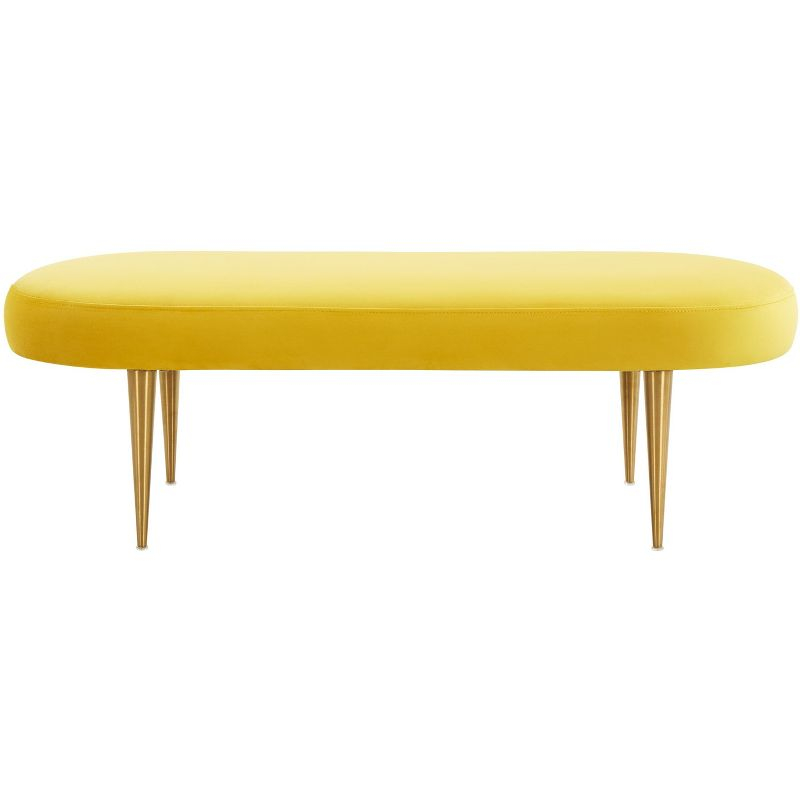 Corinne Oval Bench - SFV4704 - Marigold - Safavieh Couture