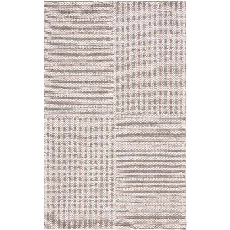 Natura NAT227 Hand Woven Indoor Accent Rug - Ivory/Taupe - 3'x5' - Safavieh