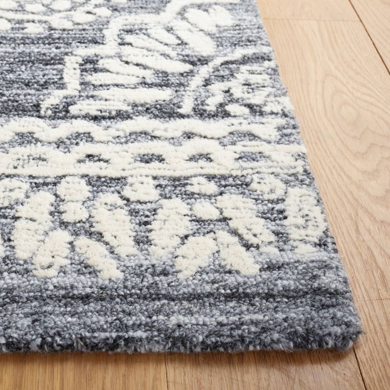 Metro MET910 Hand Tufted Area Rug - Gray/Ivory - 3'x5' - Safavieh.
