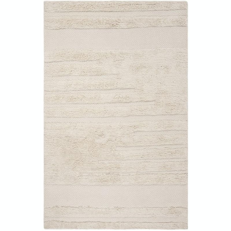 Kenya KNY951 Hand Knotted Accent Rug - Ivory - 3'x5' - Safavieh