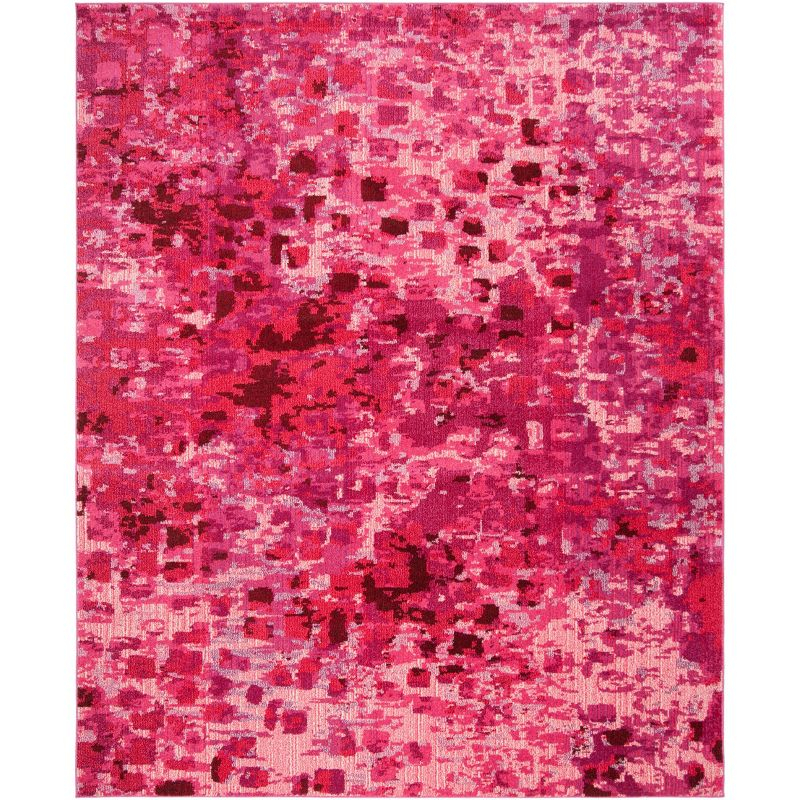 Monaco MNC225 Power Loomed Indoor Area Rug - Fuchsia - 8'x11' - Safavieh