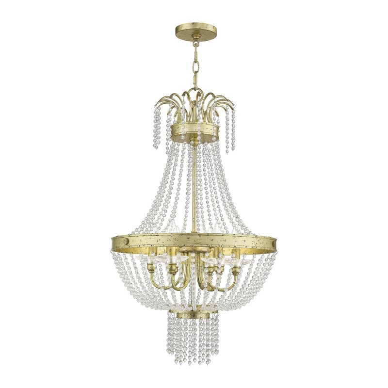 Livex Lighting Valentina 6 - Light Chandelier in  Winter Gold
