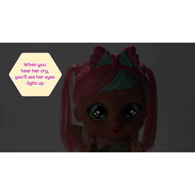 Cry Babies Bella's Morning Routine Interactive 13.6" Baby Doll with 25+ Baby Sounds and Interactive Accessories