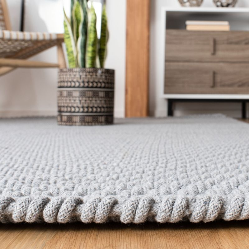 Salem SLM103 Hand Woven Area Rug - Grey - 8'x10' - Safavieh.