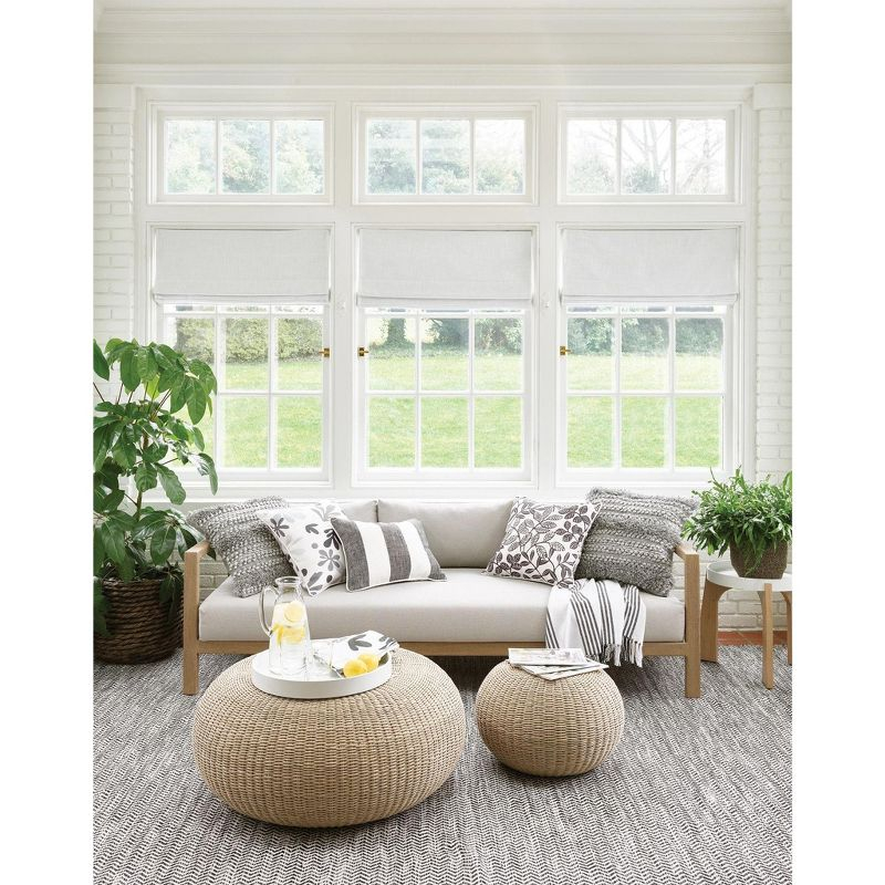 Coastal Black Handwoven Indoor/Outdoor Rug