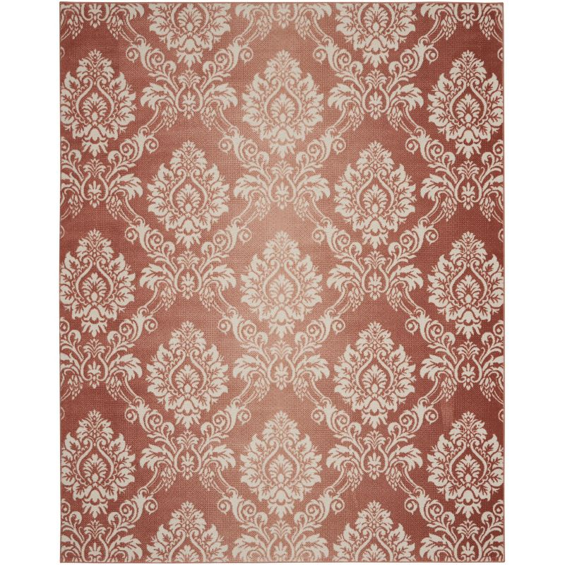 Nourison Elation ETN03 Indoor only Area Rug - Brick Ivory 7'10" x 9'10"