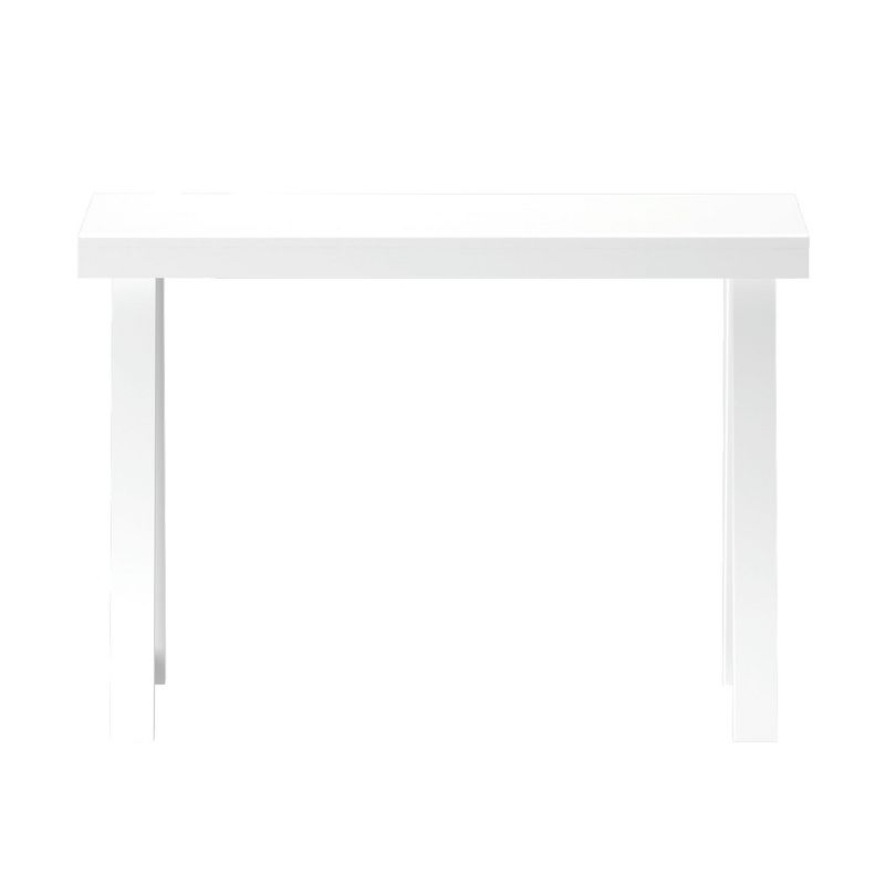 Plank+Beam 46.25” Solid Wood Console Table, Classic Farmhouse Style Sofa Table, Narrow Entryway Table for Hallway, White