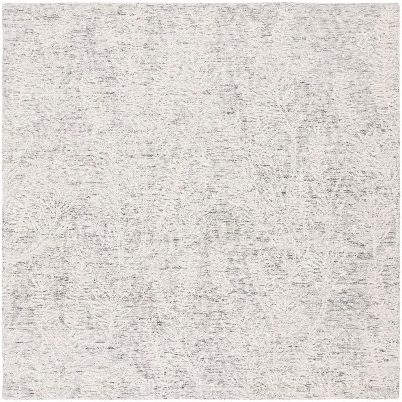 Metro MET877 Hand Tufted Indoor Area Rug - Grey/Ivory - 6'x6' - Safavieh